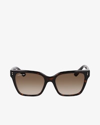Rechteckige Acetat-Sonnenbrille mit Kroko-Print