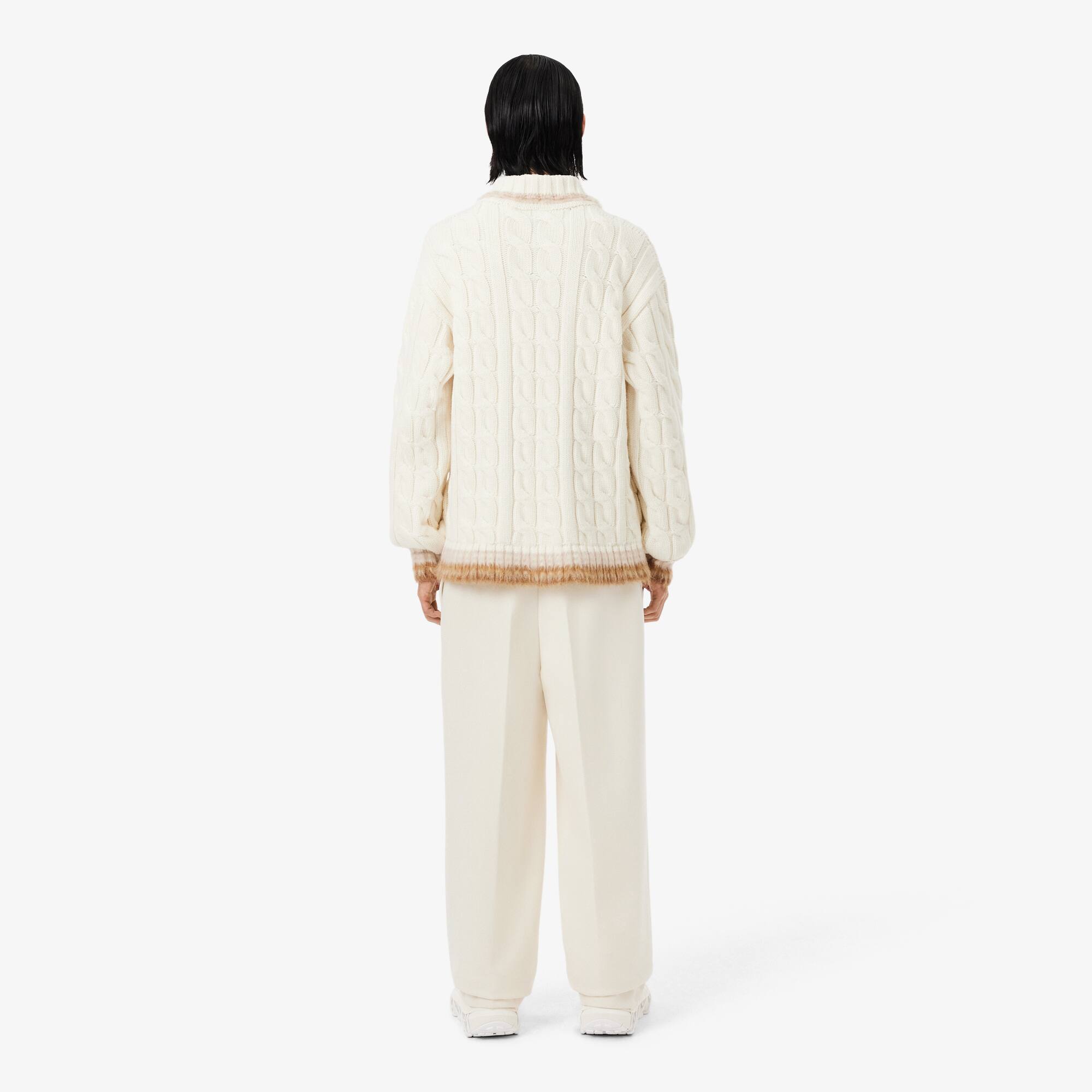 Thumbnail - Lacoste Regular Fit-Hose Runway aus taillierter Wolle - Weiß Size 40