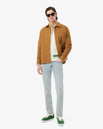 Indigo-Jeans mit 5 Taschen, Slim Fit