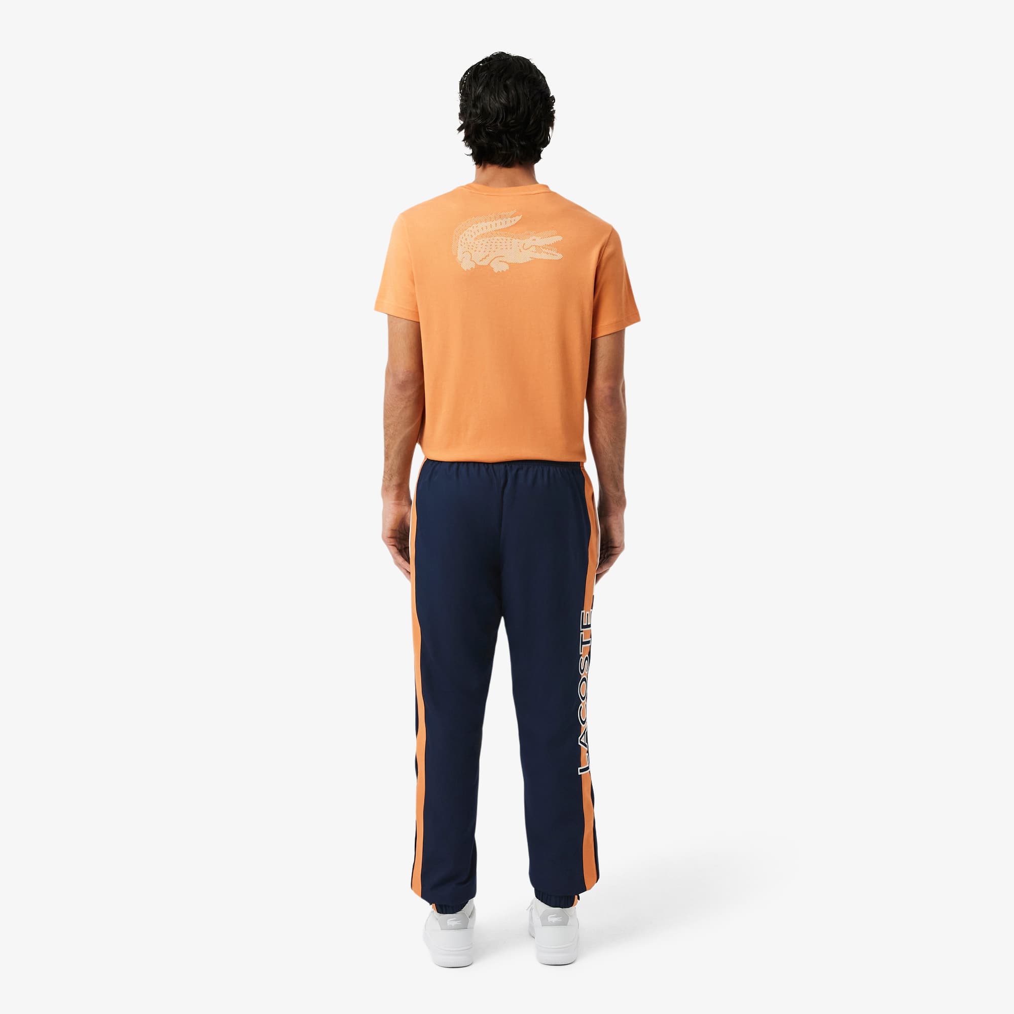 Thumbnail - Lacoste Sport-Trainingshose - Navy Blau / Orange / Weiß Size M