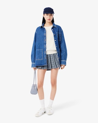 Pullover aus Baumwolle mit Moosstrick