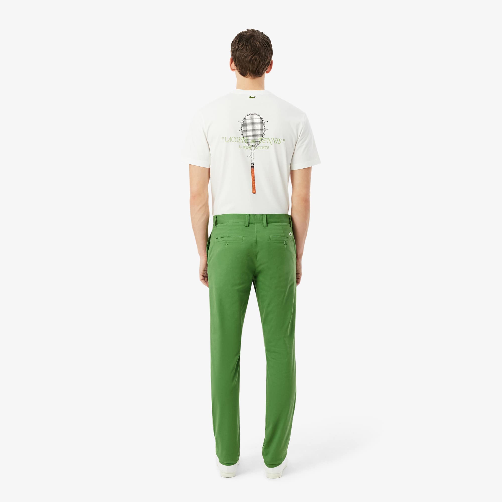 Thumbnail - Lacoste Slim Fit-Chinohose aus Stretch-Twill - Grün Size 2 - 29/32