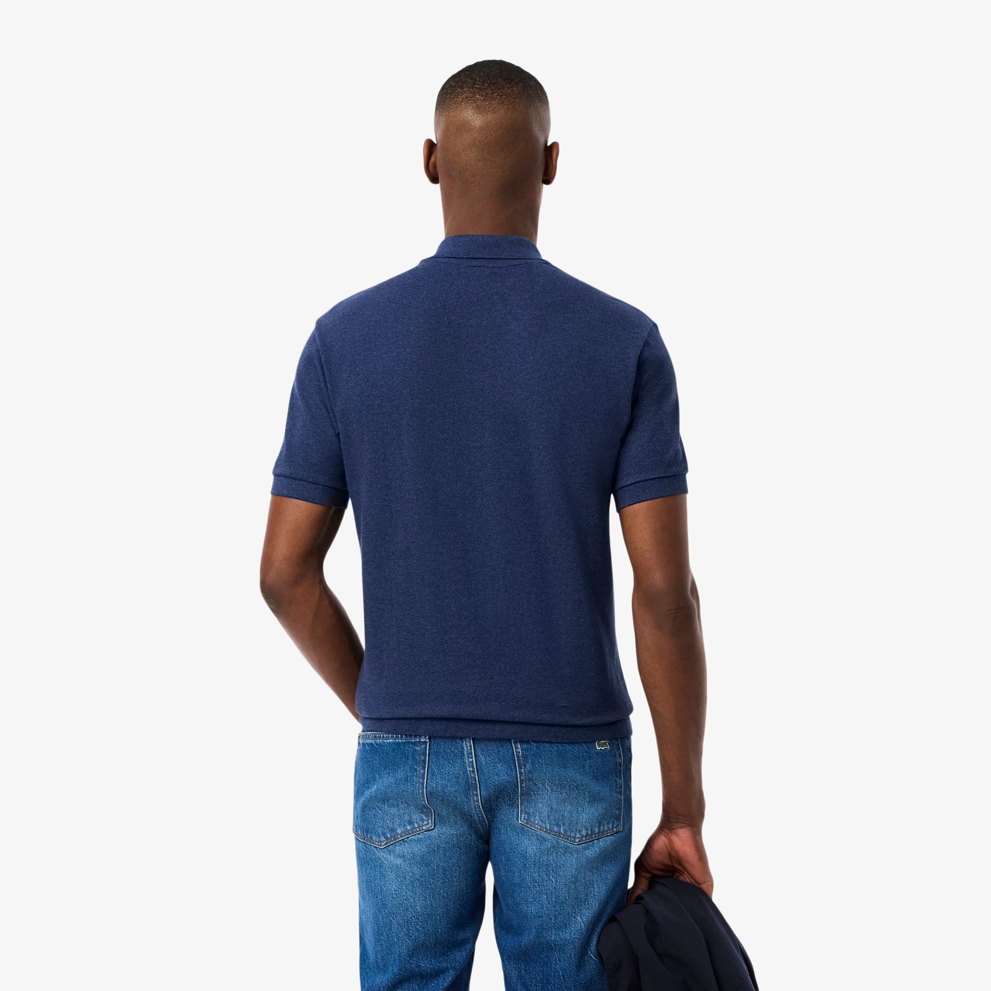 Thumbnail - Lacoste Classic Fit-Polohemd L.12.12 Marl - Heidekraut Blau Size L