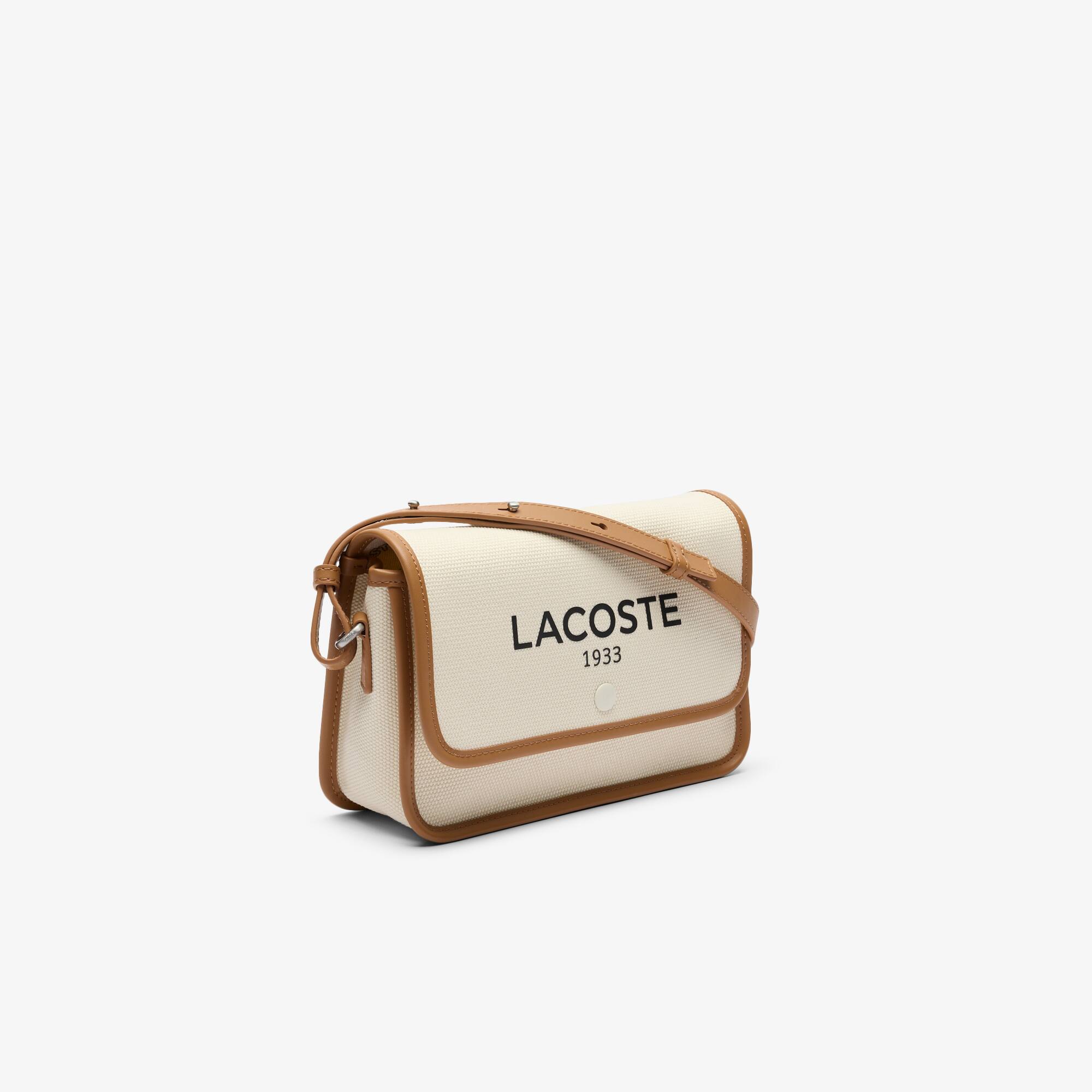 Thumbnail - Lacoste Umhängetasche Heritage aus Canvas mit Klappverschluss - NATURAL TAN Size One Size