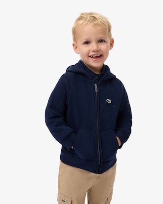 Unisex Hoodie aus Fleece mit Rei&szlig;verschluss