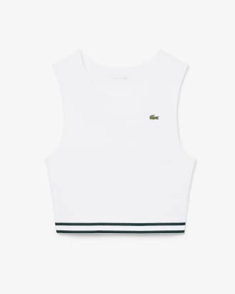 Stretch-Bralette aus Baumwoll-Rippstrick