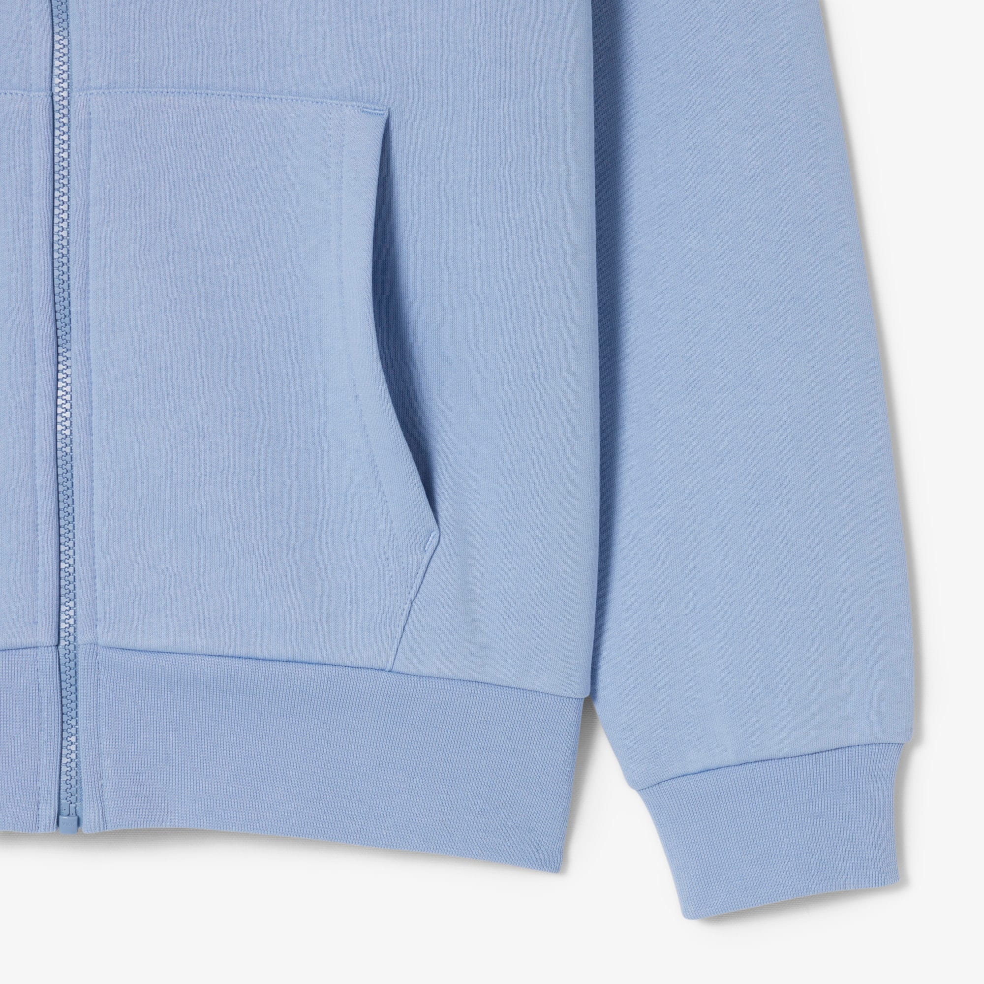 Thumbnail - Lacoste Hoodie aus Fleece mit Reißverschluss - Hellblau Size 3XL