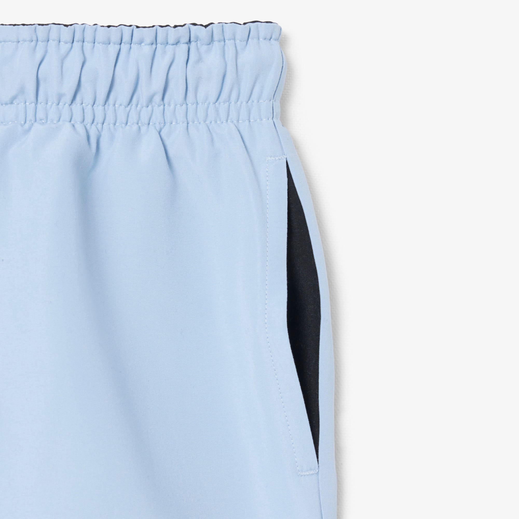 Thumbnail - Lacoste Einfarbige Badehose mit Futter - Hellblau Size 6 - 6A