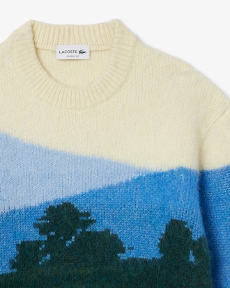 Pullover aus Alpakawolle mit Landschaftsmotiv