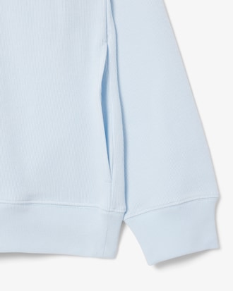 Sweatshirt aus Interlock mit hohem Kragen und Reißverschluss