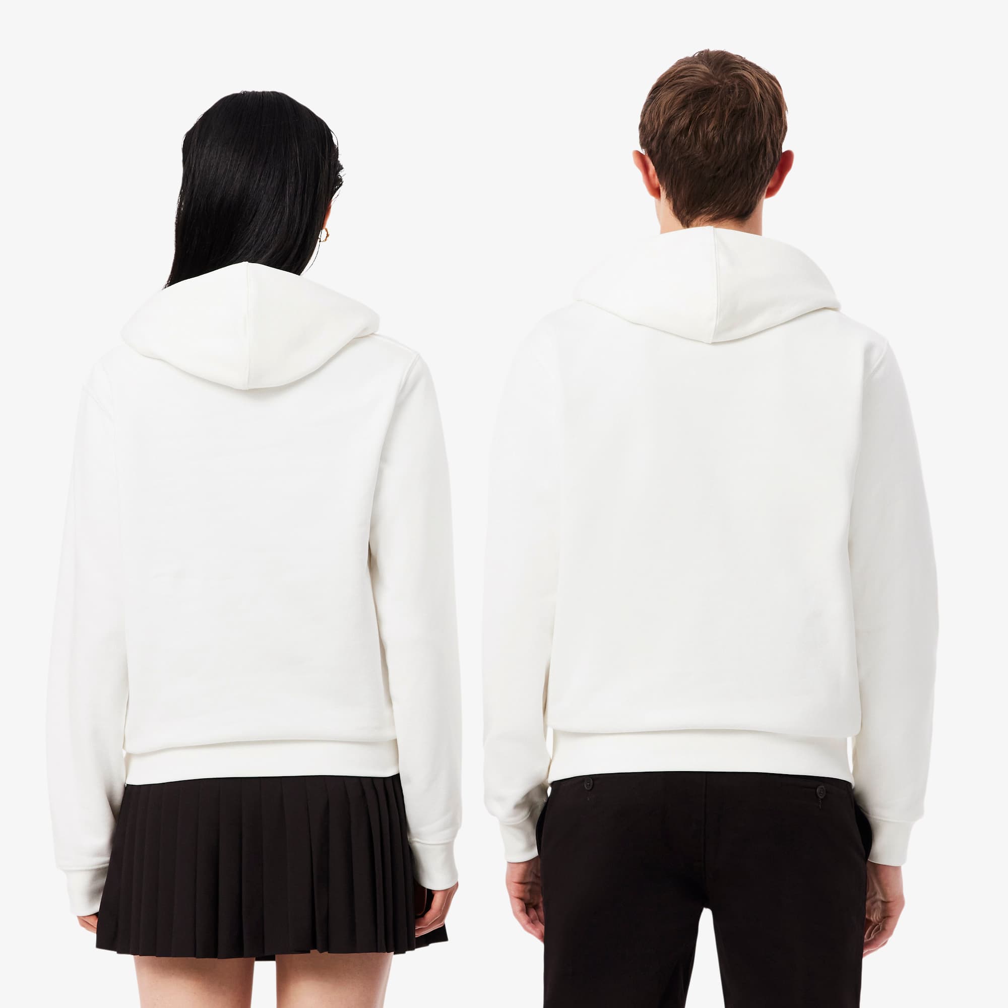 Thumbnail - Lacoste Hoodie mit tiefgeprägtem Branding - Weiß Size M