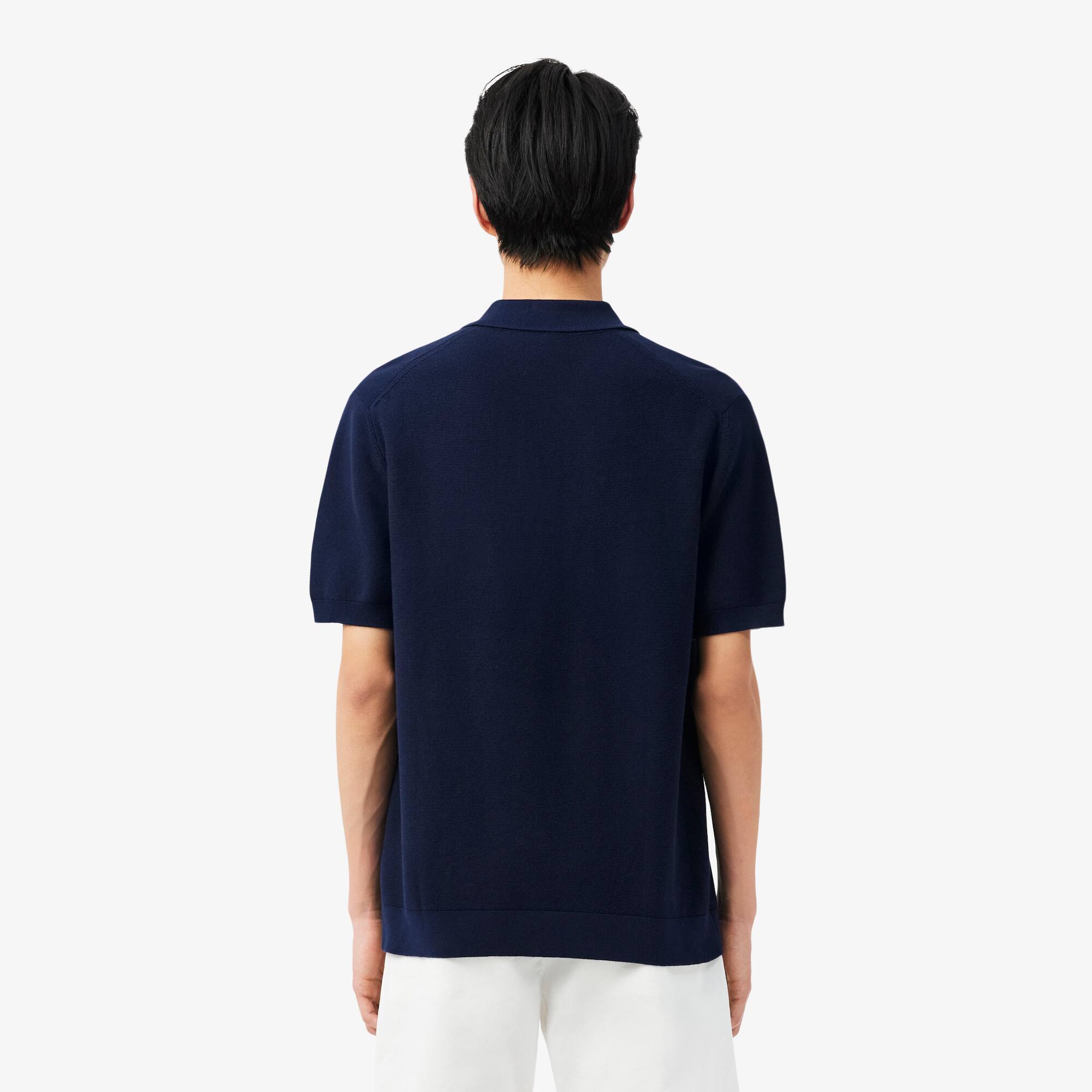 Thumbnail - Lacoste Classic Fit-Polohemd aus Strick - Navy Blau Size 6 - XL