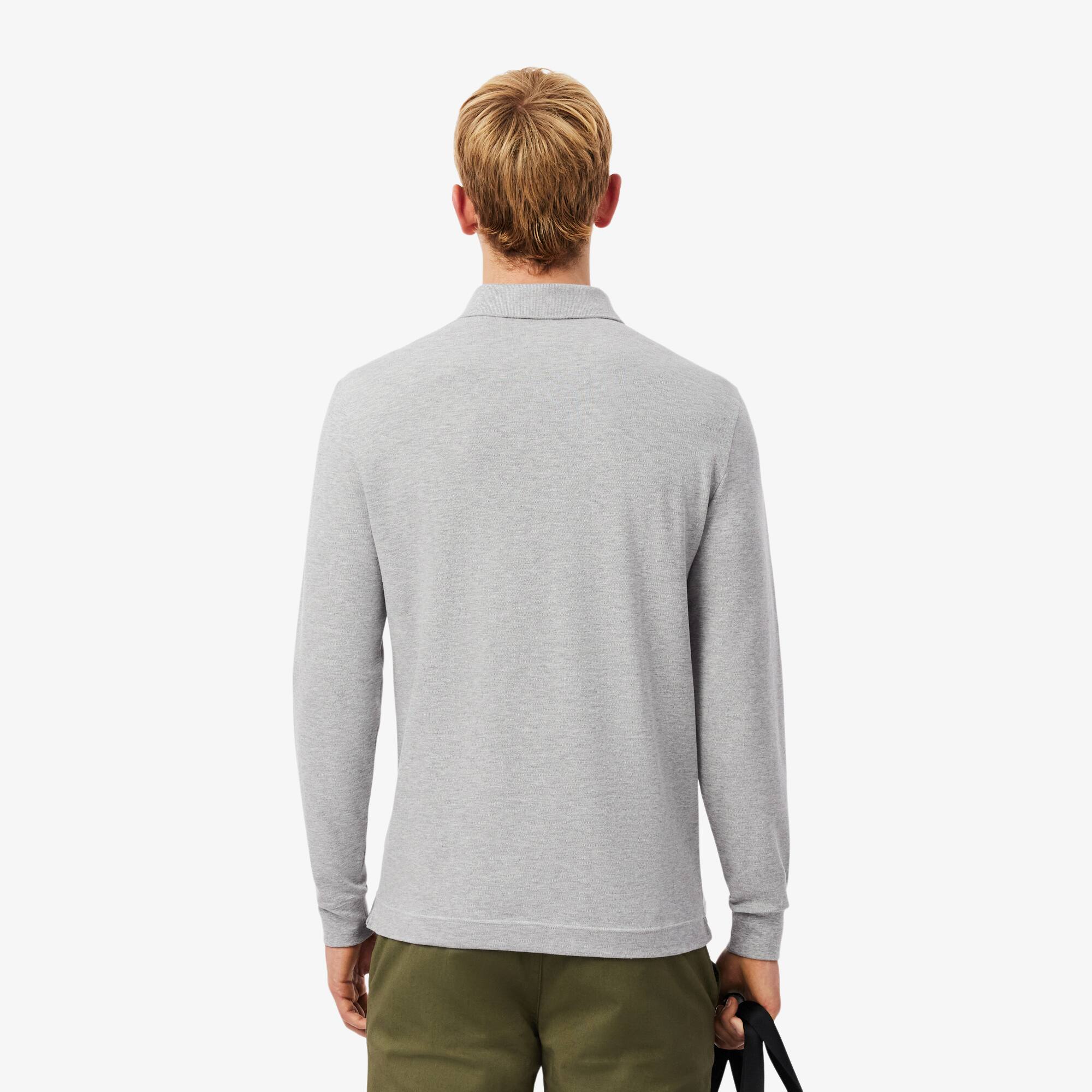 Thumbnail - Lacoste Regular Fit-Polohemd Paris aus Stretch-Piqué - Heidekraut Grau Size 3XL