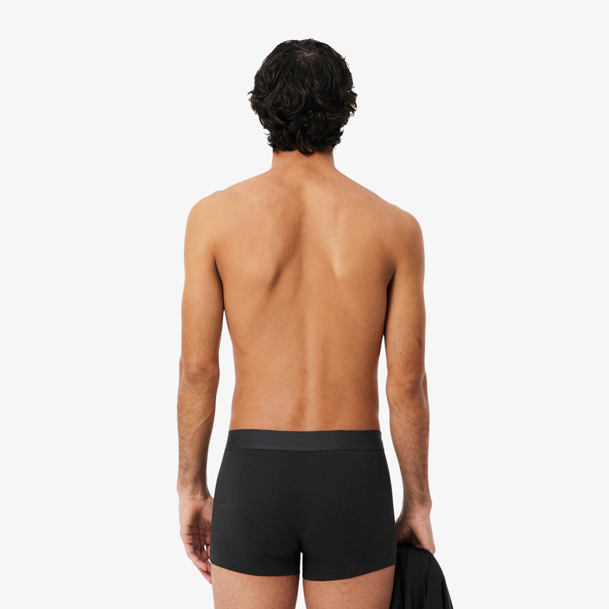 Thumbnail - Lacoste 3er-Pack Trunks aus Stretch-Jersey - Schwarz Size M