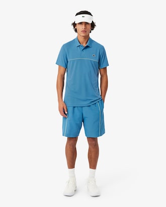 Sportshorts aus Diamant-Taft mit Einfassung