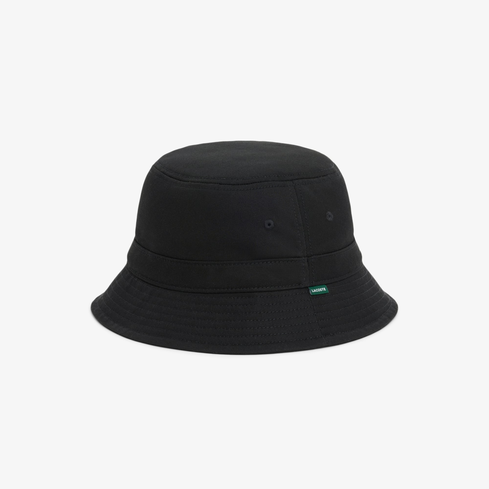 Thumbnail - Lacoste Gefütterter Bob-Hut aus Baumwoll-Twill - Schwarz Size S