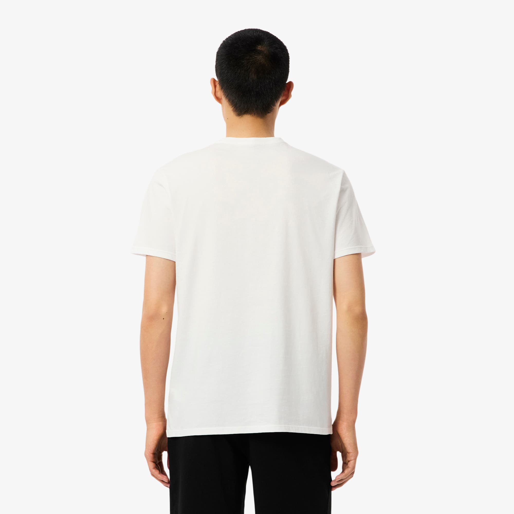 Thumbnail - Lacoste 3er-Pack Lounge-T-Shirts - Weiß / Heidekraut Grau / Schwarz Size M