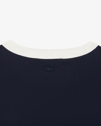 T-Shirt aus Jersey mit gesticktem Badge