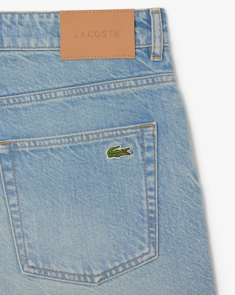 Straight Fit-Bermudashorts aus Denim