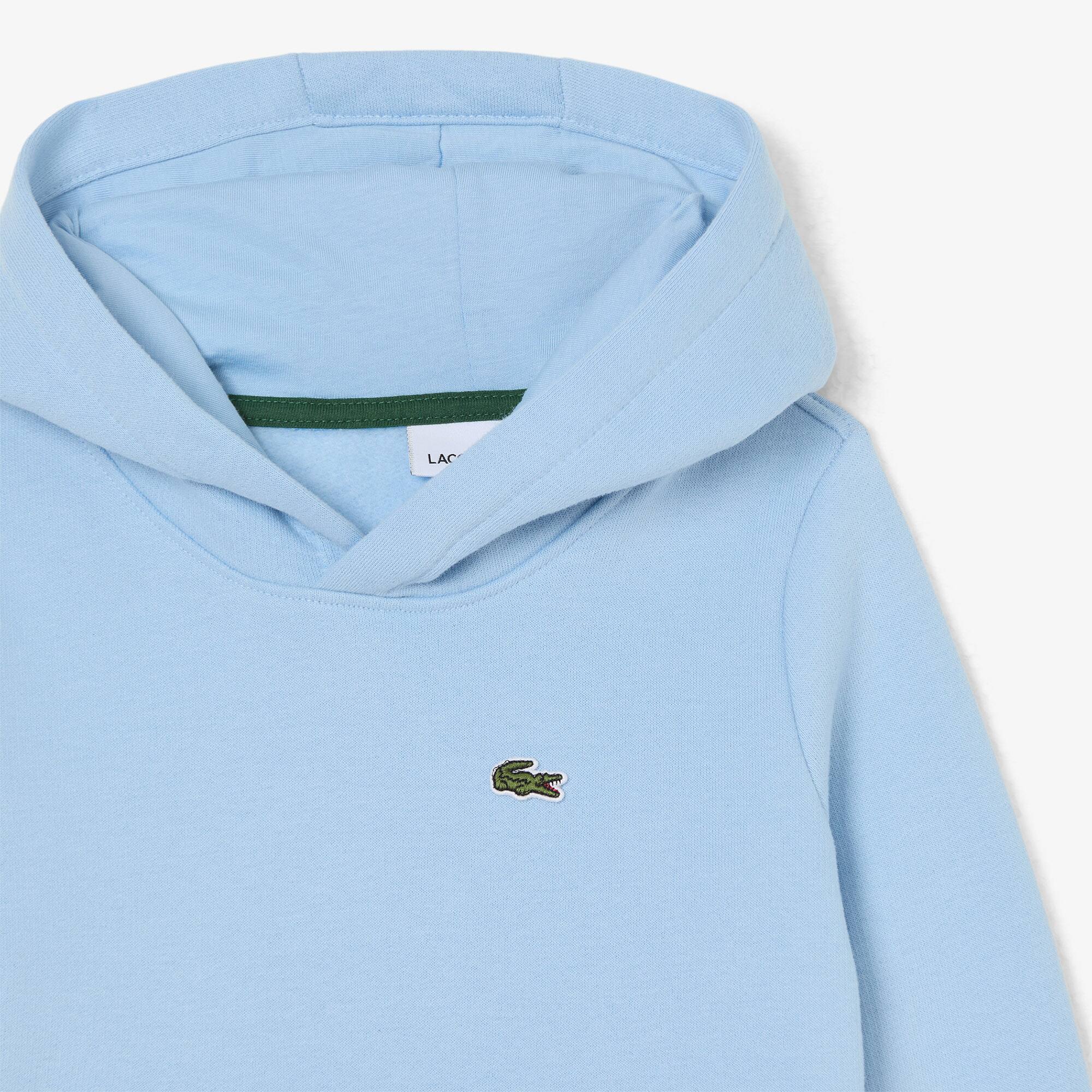 Thumbnail - Lacoste Unisex Fleece-Hoodie mit Kängurutasche - Pastellblau Size 2 - 2A