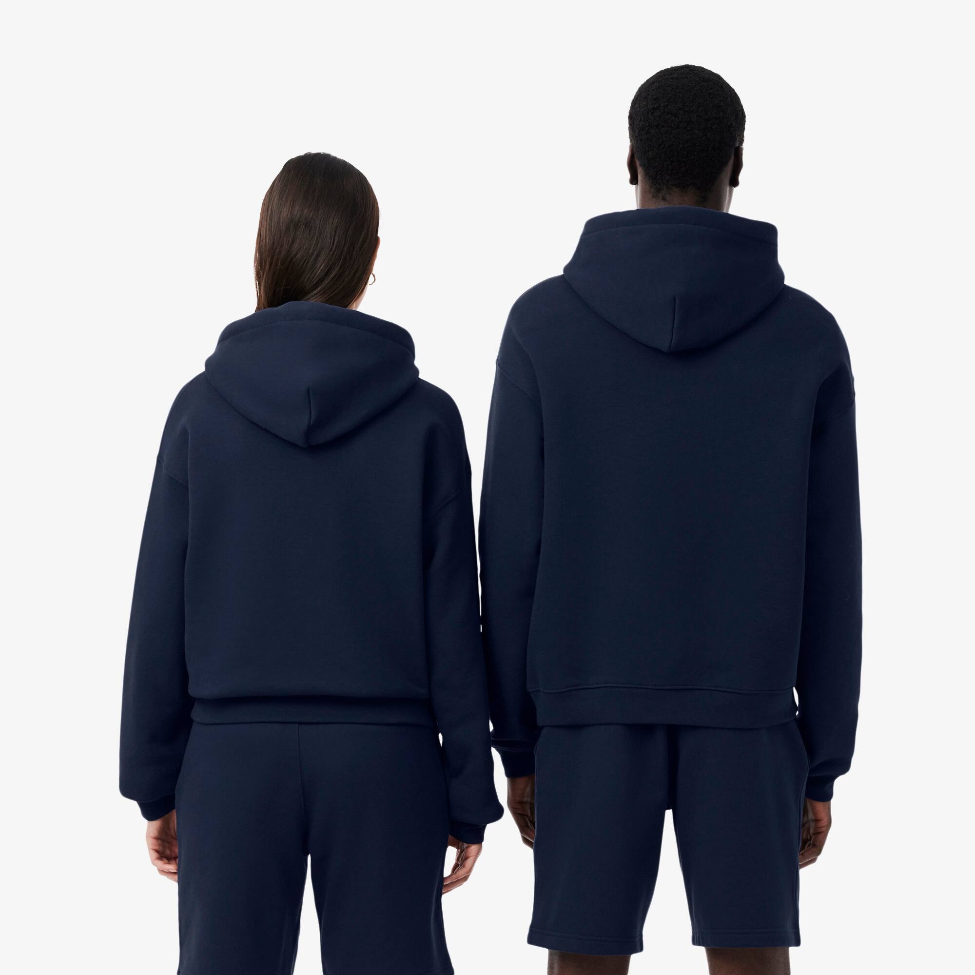 Thumbnail - Lacoste Hoodie aus schwerem Fleece - Navy Blau Size M