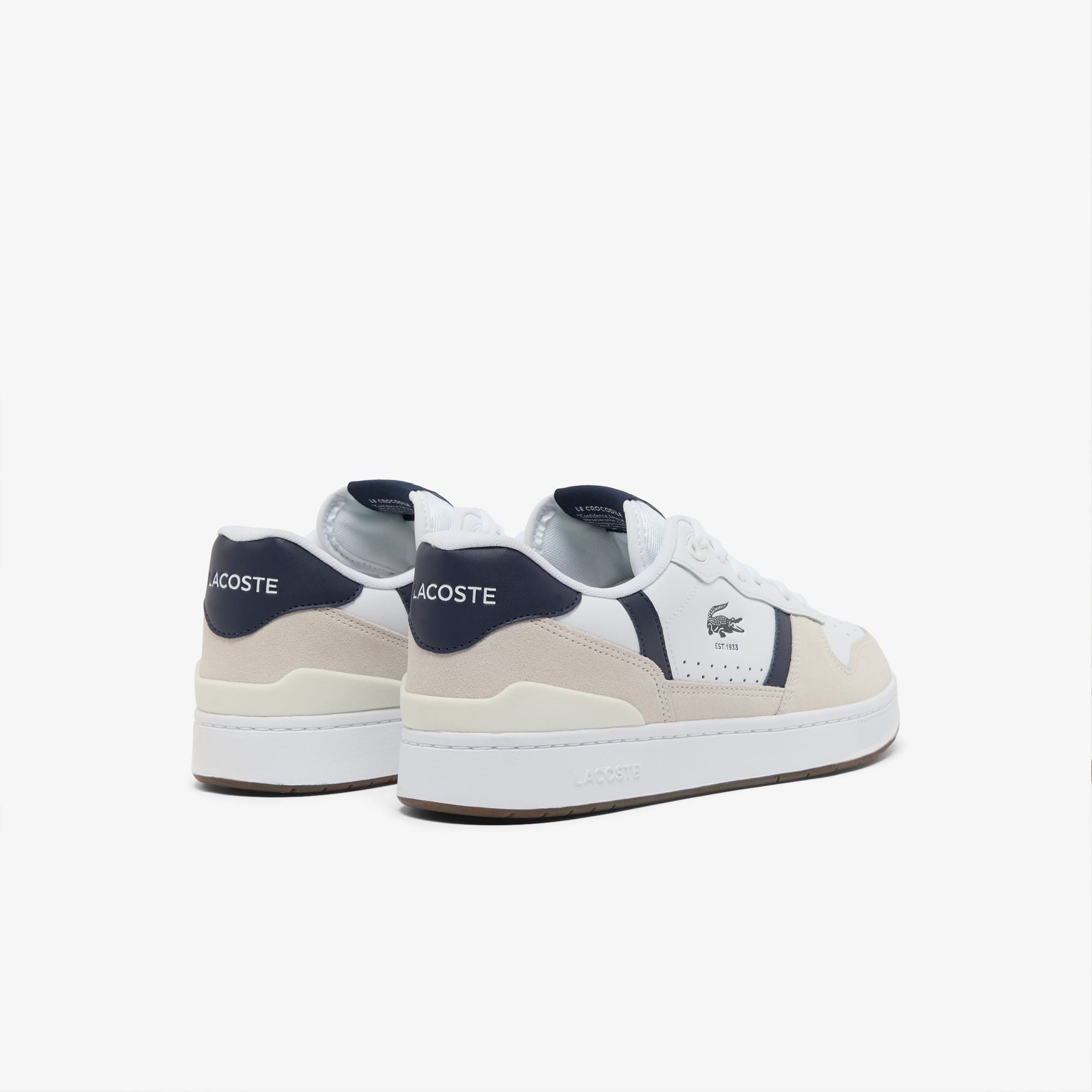 Thumbnail - Lacoste Herren-Sneakers T-Clip Set - WHITE / NAVY Size 40