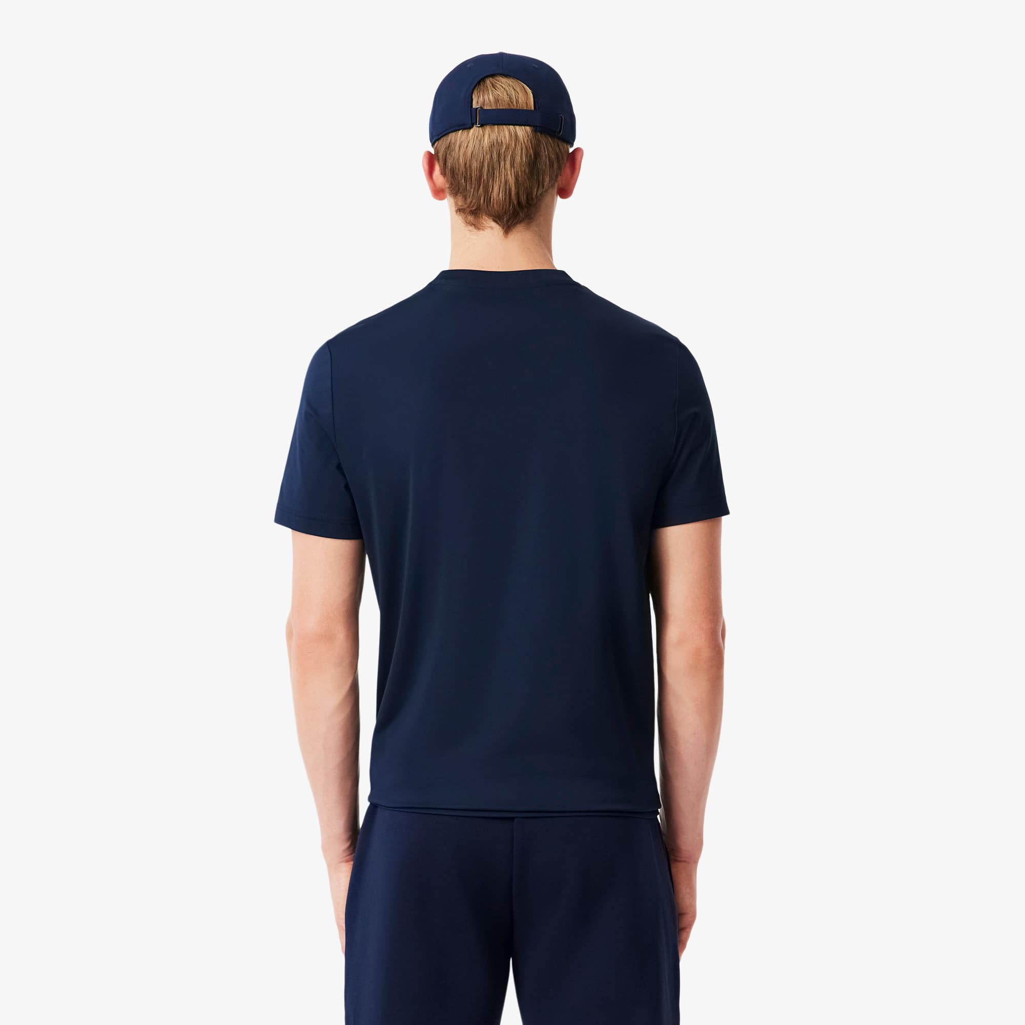 Thumbnail - Lacoste Leichtes, Sportliches Stretch-T-Shirt, mit UV-Schutz - Navy Blau Size S