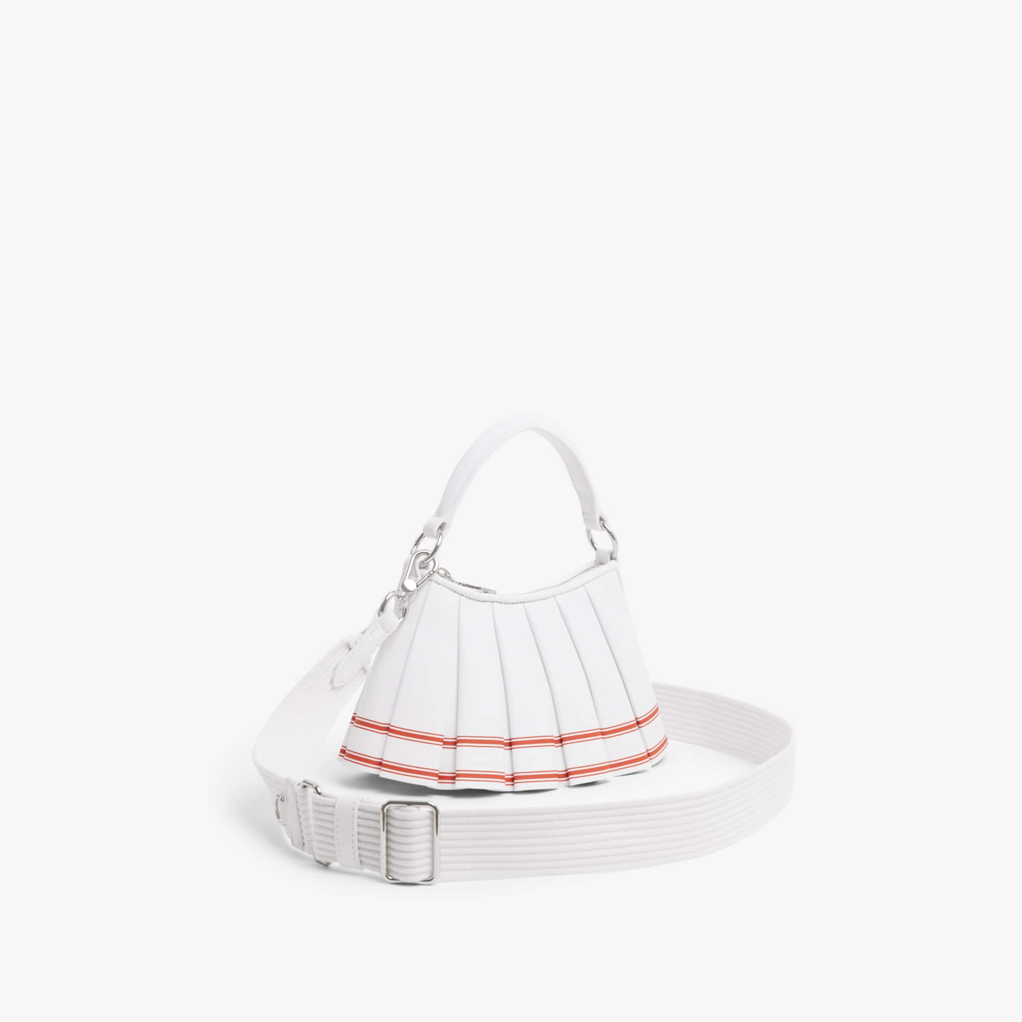 Thumbnail - Lacoste Mini-Tasche Lenglen Runway mit Streifen - ORANGINE ST WHITE Size One Size