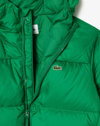 Kure, wasserabweisende Pufferjacke mit Kapuze