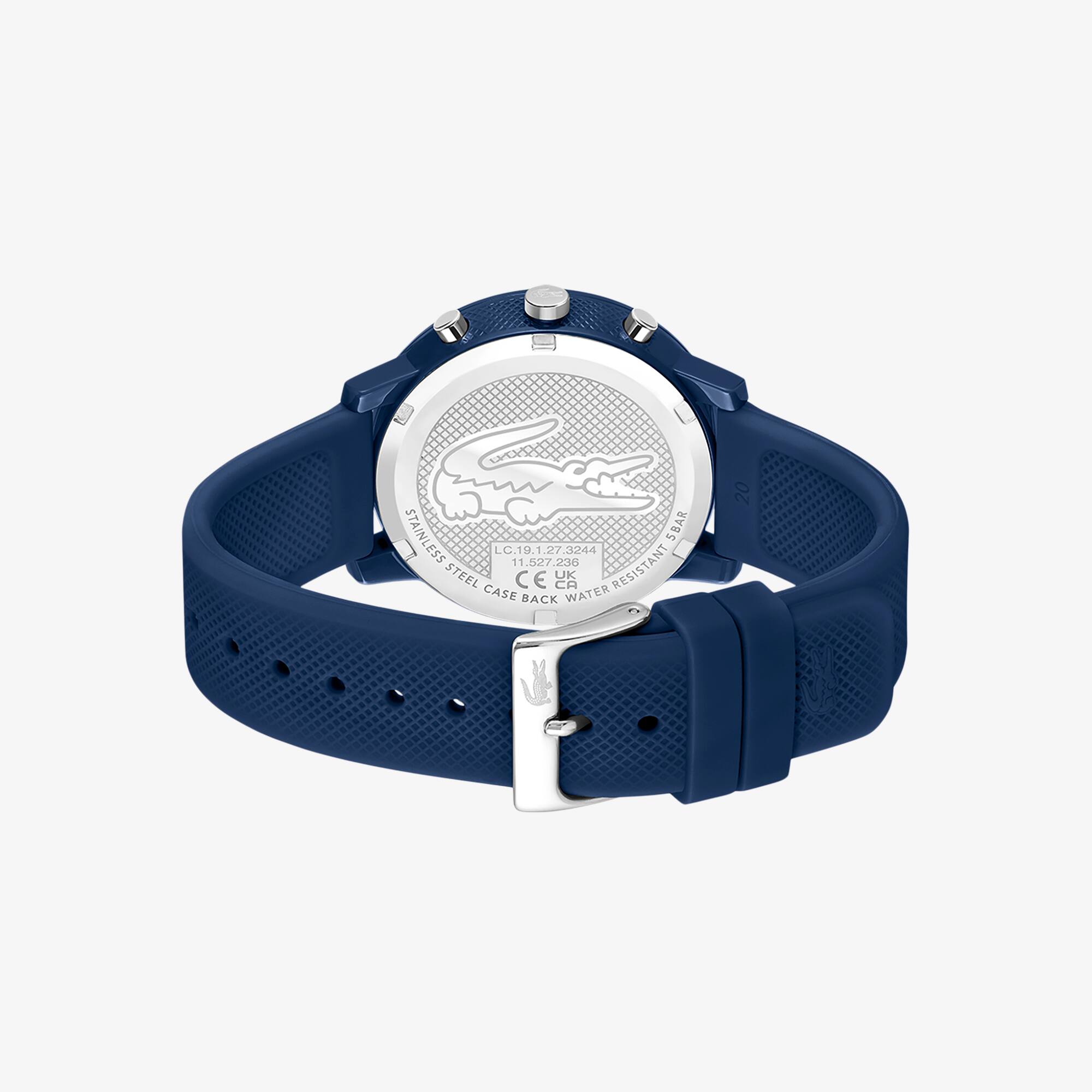 Thumbnail - Lacoste Lacoste 12.12 Chronograph aus blauem Silikon - SANS COLORIS Size One Size