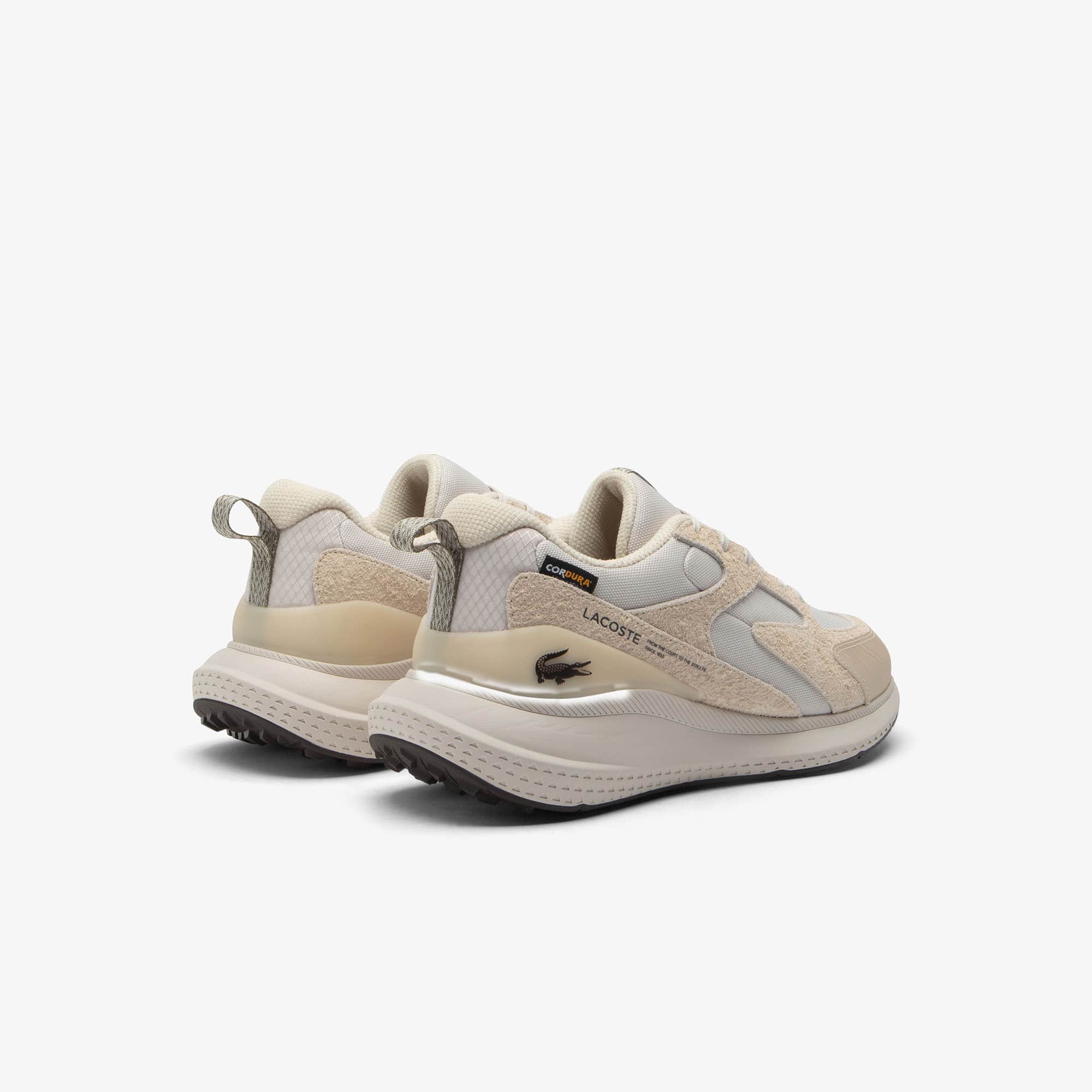 Thumbnail - Lacoste Herren-Sneakers L003 Evo - OFF WHT/DK BRW Size 39.5