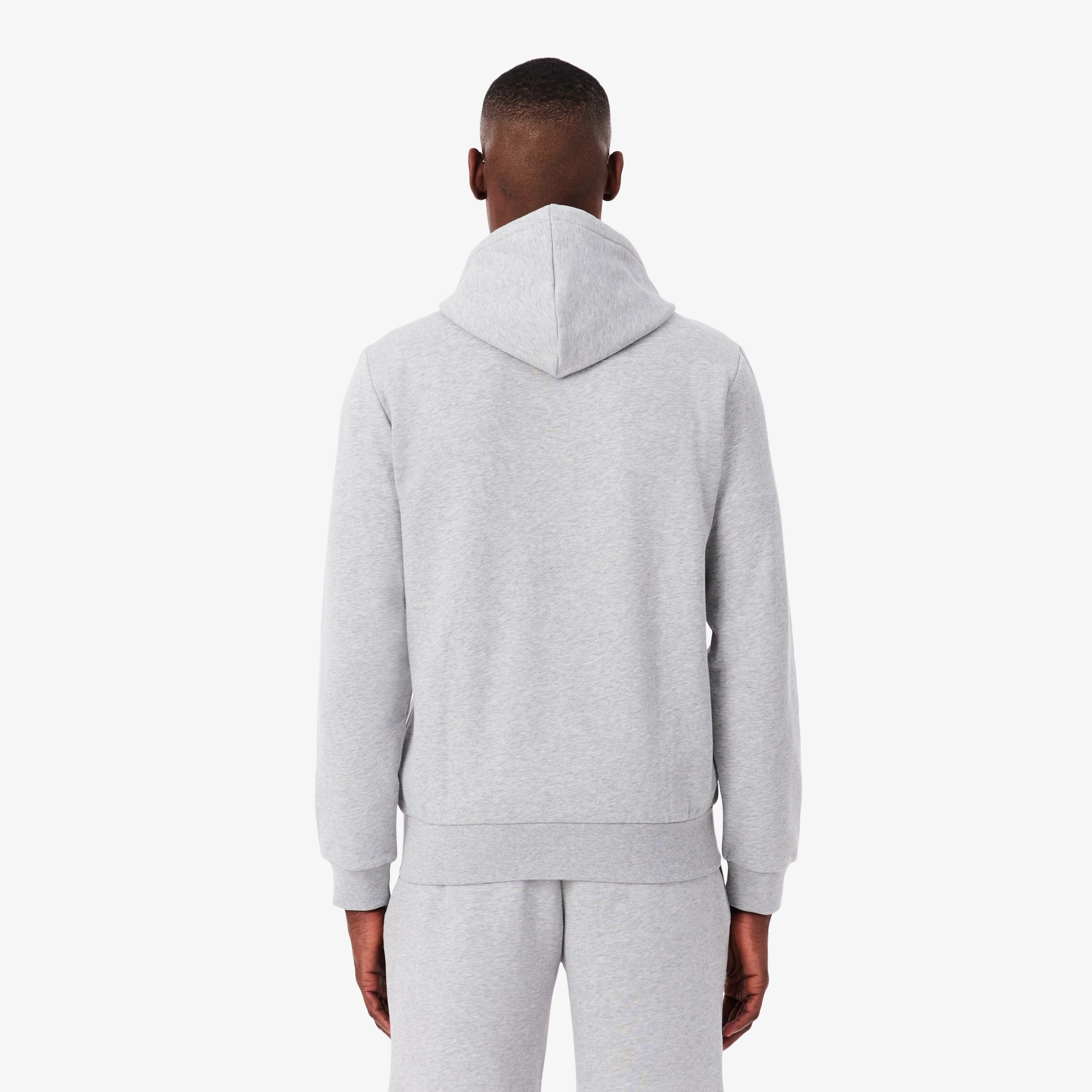 Thumbnail - Lacoste Hoodie aus Fleece mit Reißverschluss - Heidekraut Grau Size 4XL