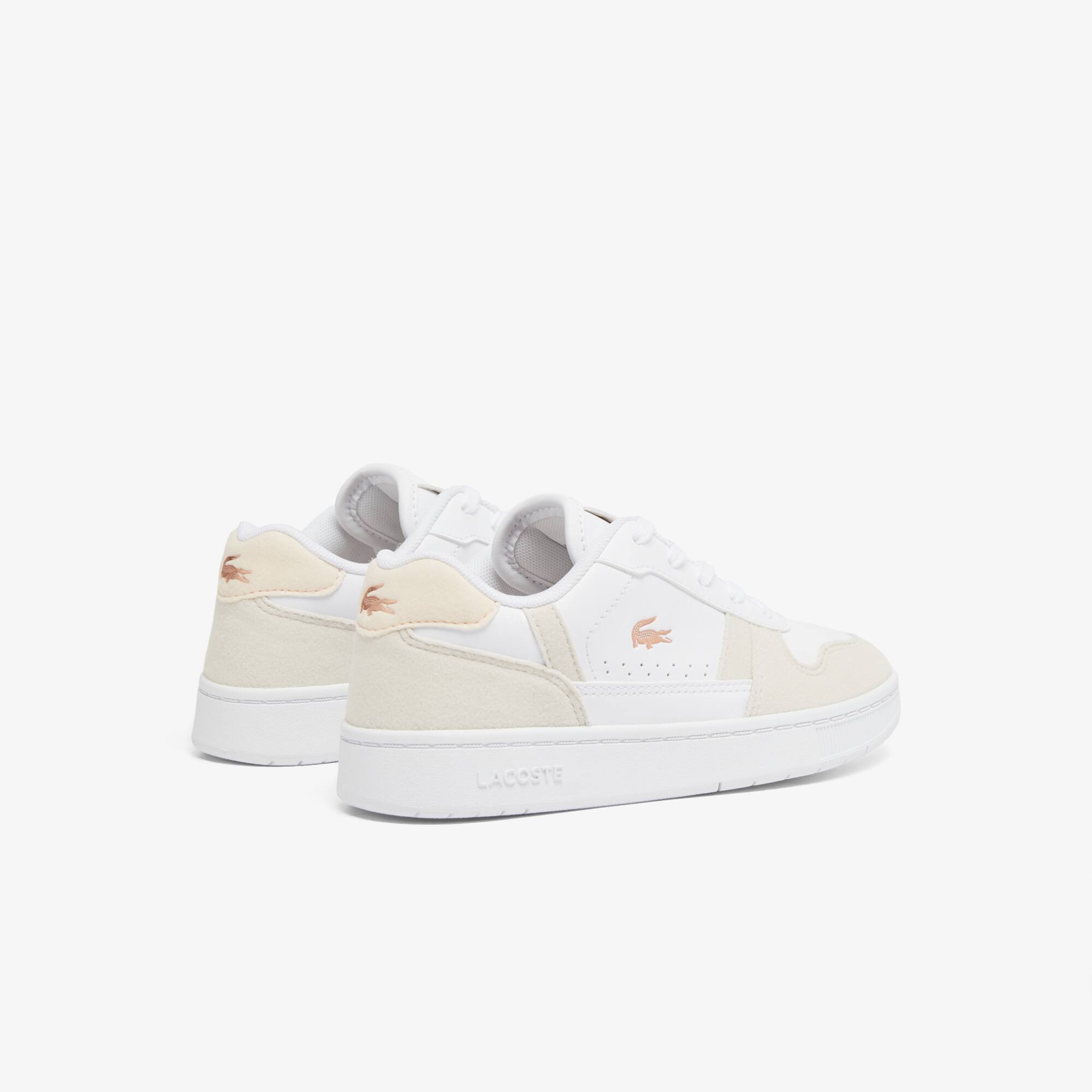 Thumbnail - Lacoste Kinder Sneakers T-Clip Set - WHITE/LIGHT PINK Size 33