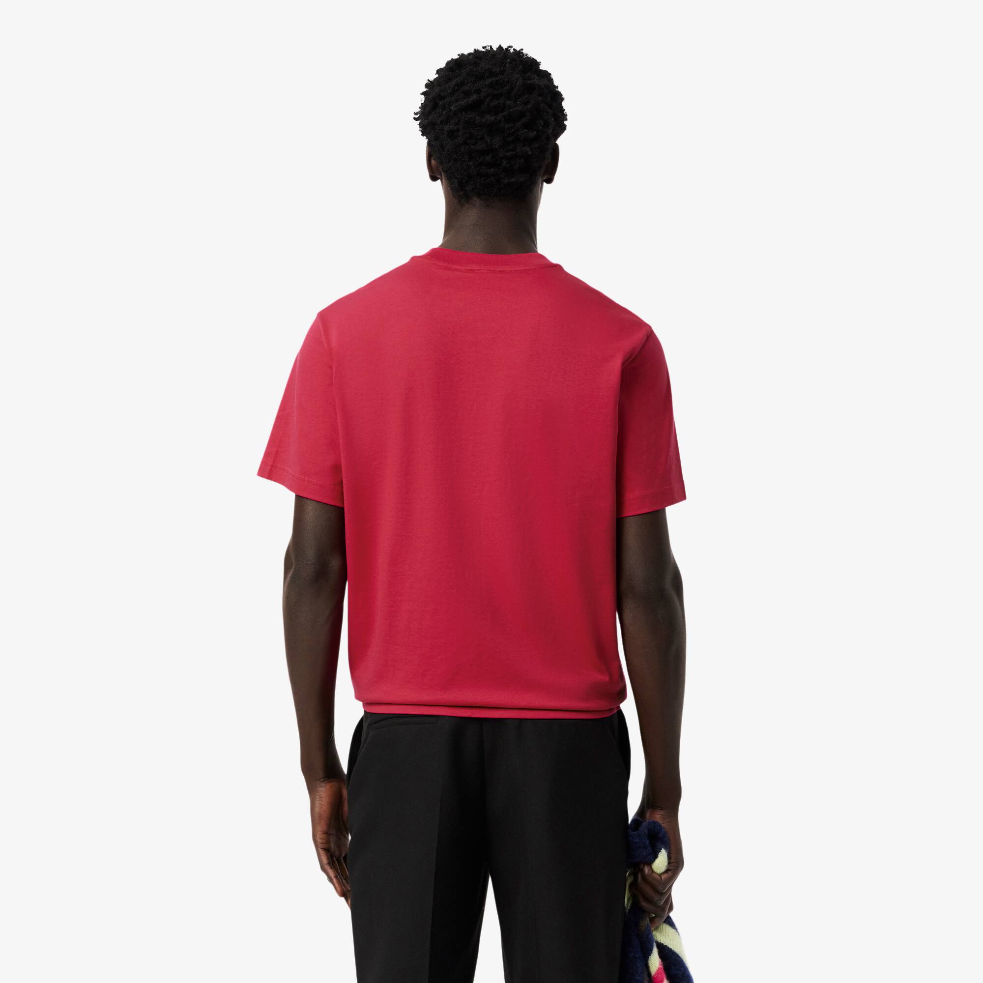 Thumbnail - Lacoste T-Shirt aus Baumwolle - Rosa Size S