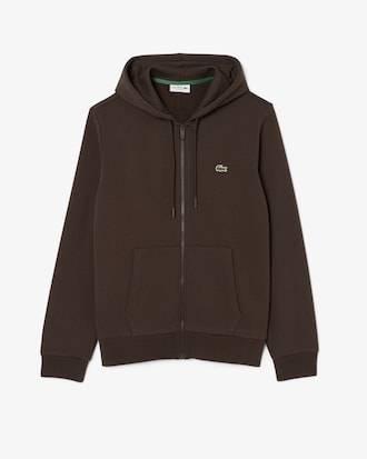 Hoodie aus Fleece mit Reißverschluss