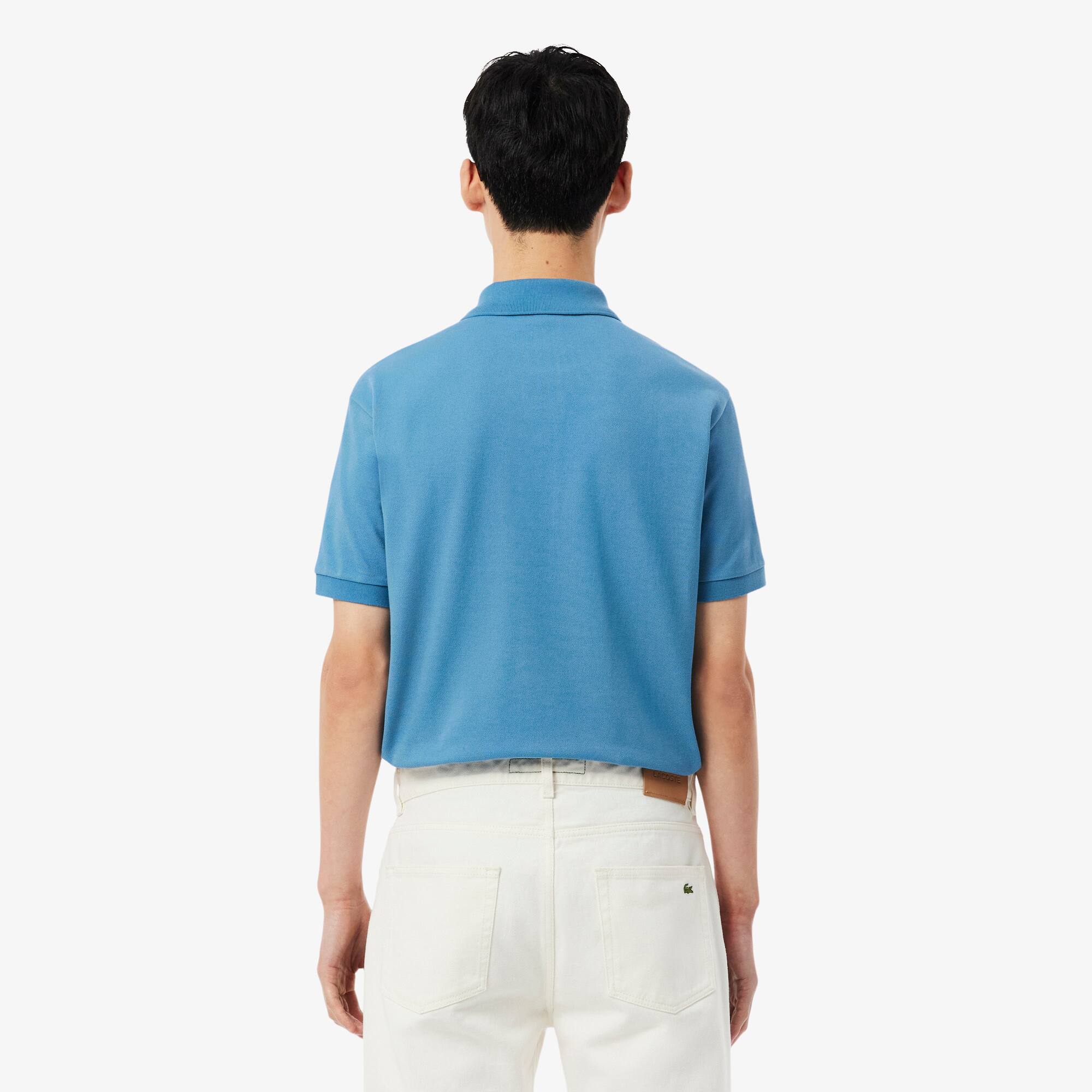 Thumbnail - Lacoste Classic Fit-Polohemd L.12.12 Original - Bleu Size S