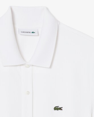 Jumpsuit aus Stretch-Piqu&eacute; mit Polokragen