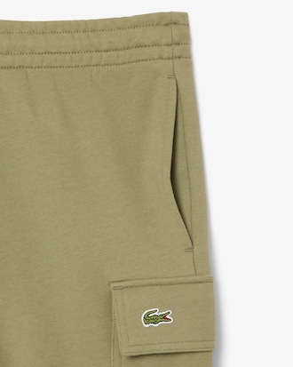 Cargo-Shorts aus Baumwollfleece