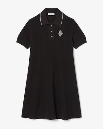 Polokleid aus Baumwolle mit Badge-Akzent