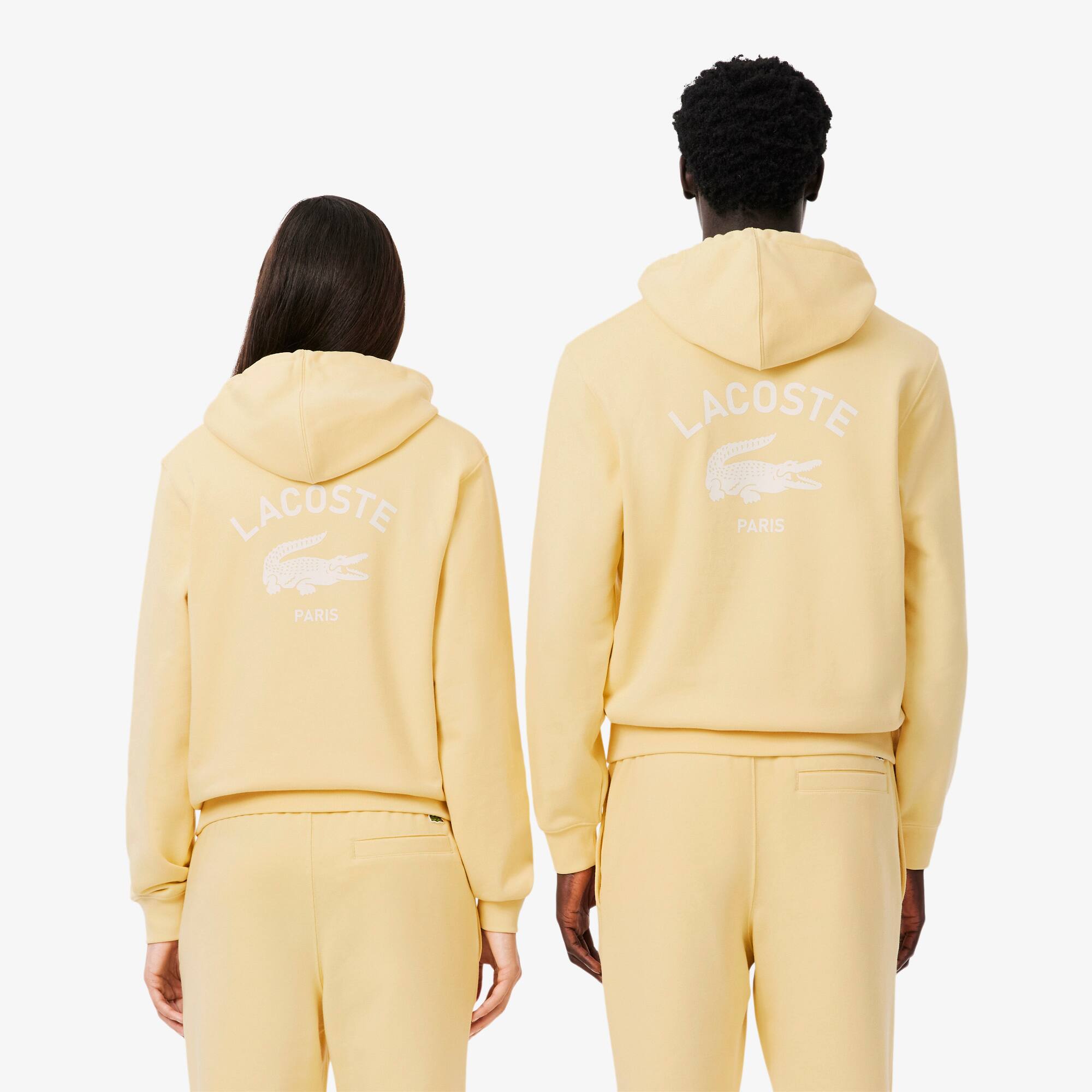 Thumbnail - Lacoste Hoodie mit Print - Gelb Size M