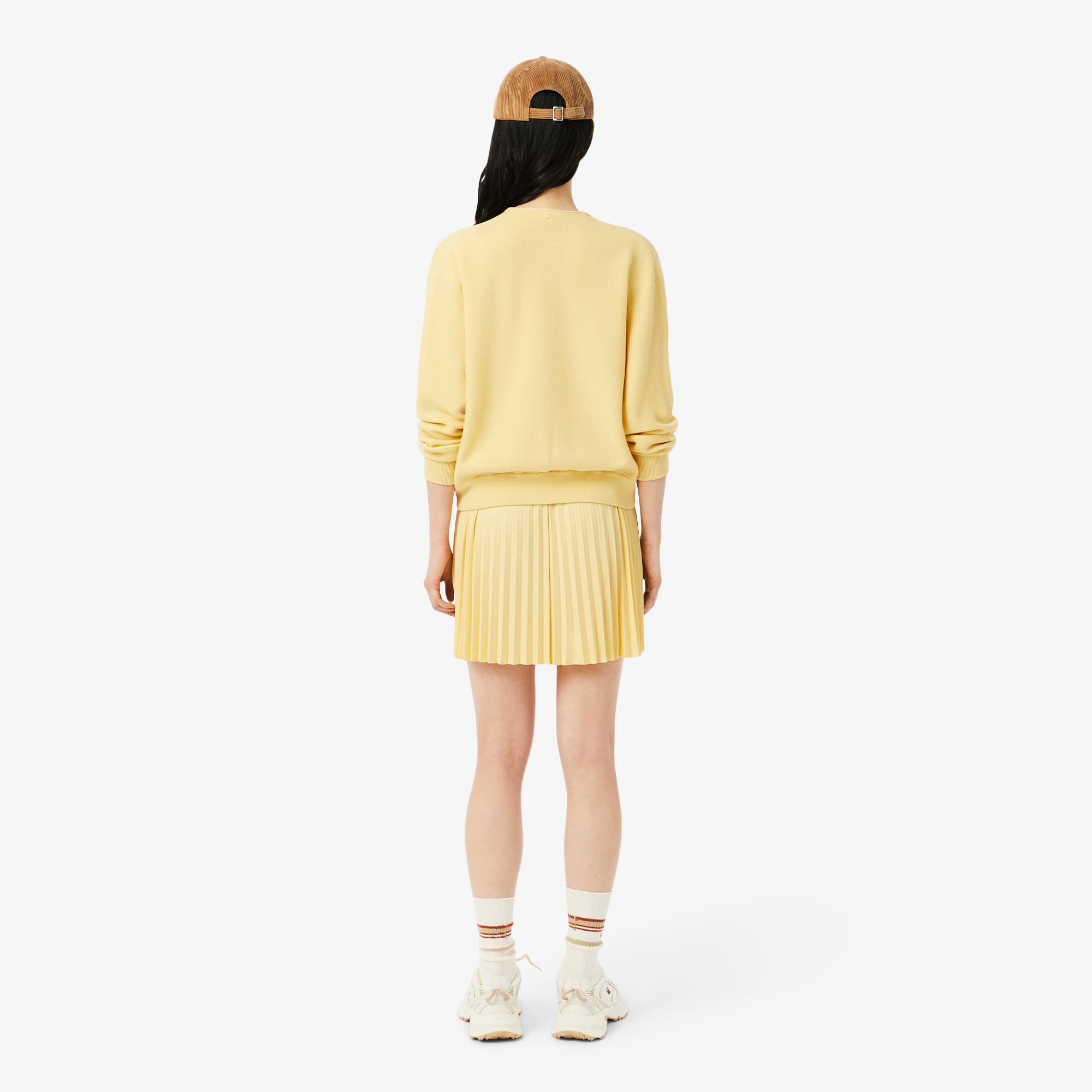 Thumbnail - Lacoste Kurzer Faltenrock - Gelb Size 6 - XL