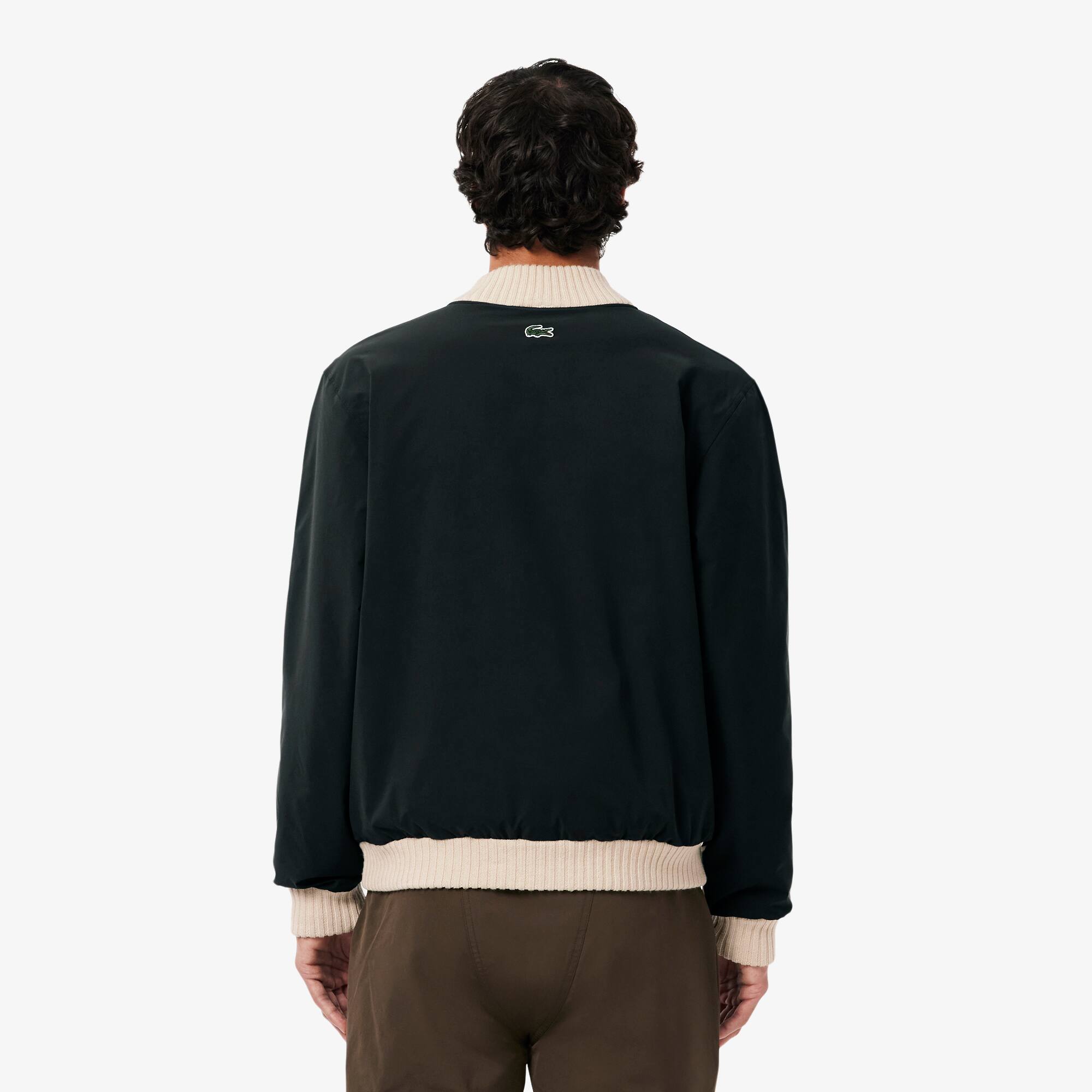 Thumbnail - Lacoste Archiv-Pullover mit hohem Kragen - Beige / Braun Size 4XL