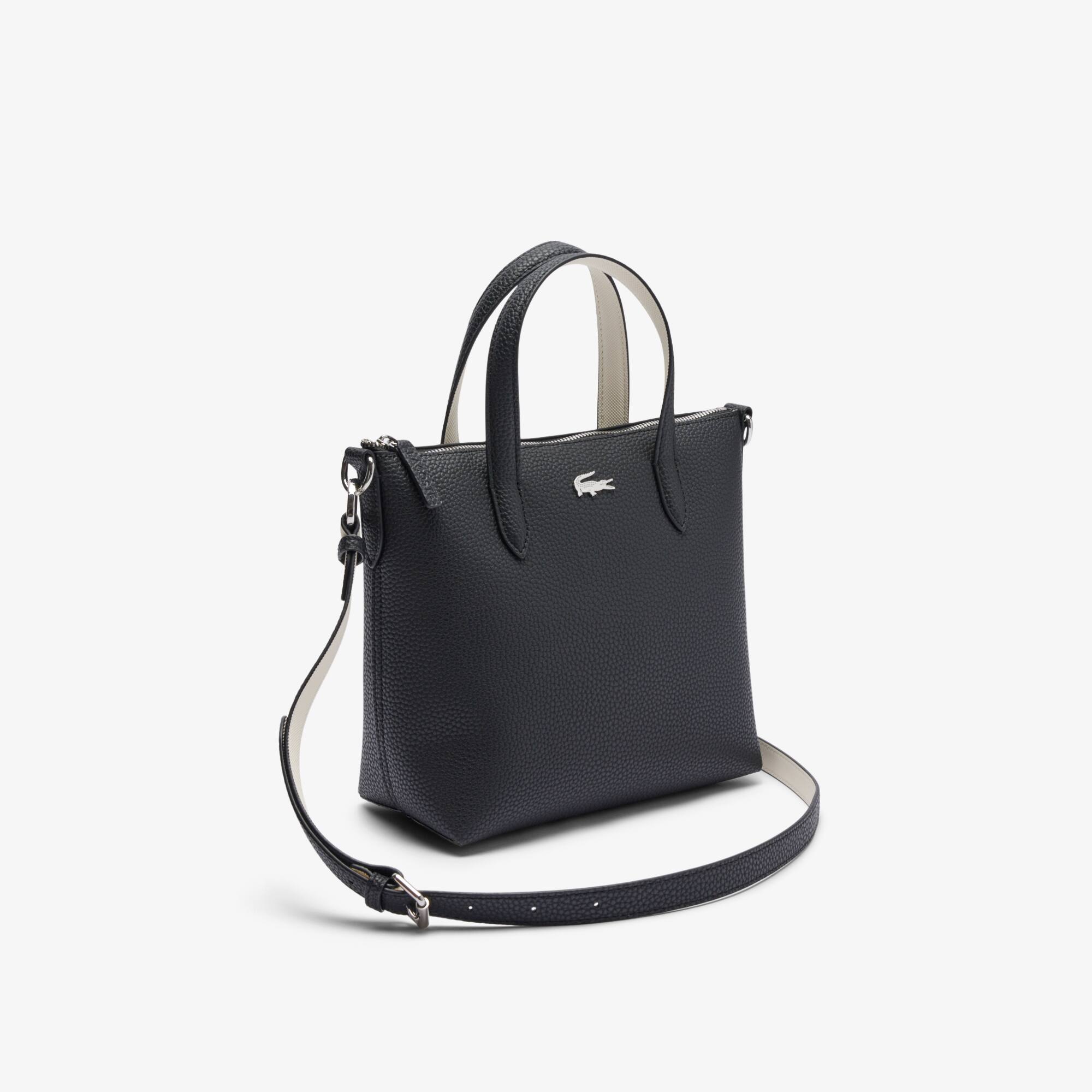 Thumbnail - Lacoste Mini-Tote Anna - NOIR FARINE Size One Size