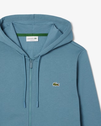 Hoodie aus Fleece mit Reißverschluss