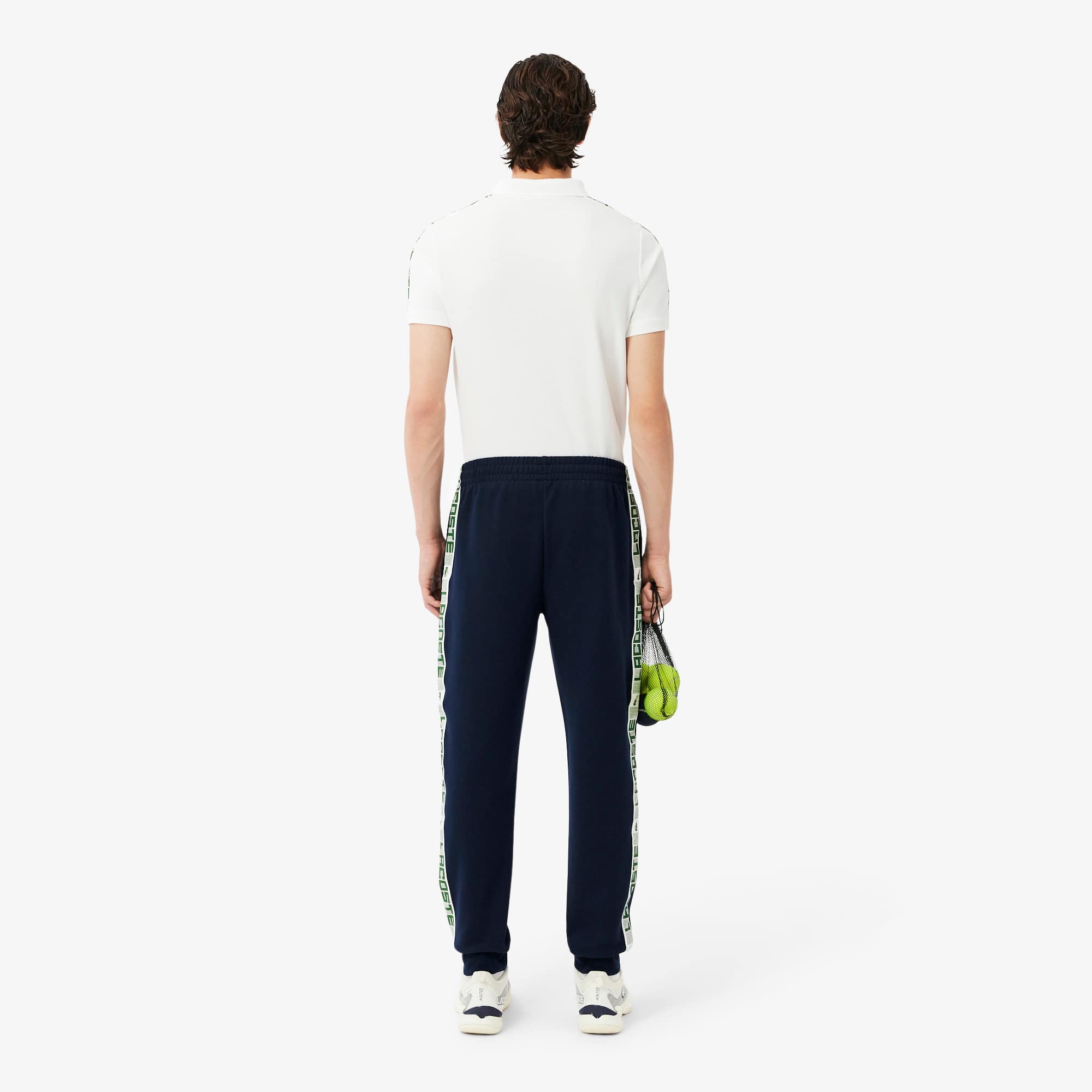 Thumbnail - Lacoste Tennis-Trainingshose mit Streifen - Navy Blau Size XXL