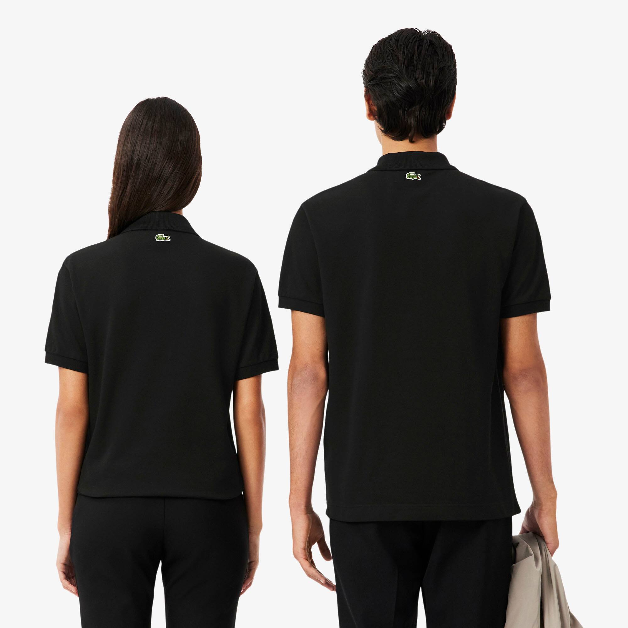 Thumbnail - Lacoste Classic Fit-Polohemd L.12.12 mit Signatur-Print - Schwarz Size M