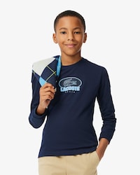 T-Shirt aus schwerer Baumwolle mit Badge-Print