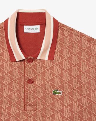 Classic Fit-Polohemd mit Monogramm aus Jacquard