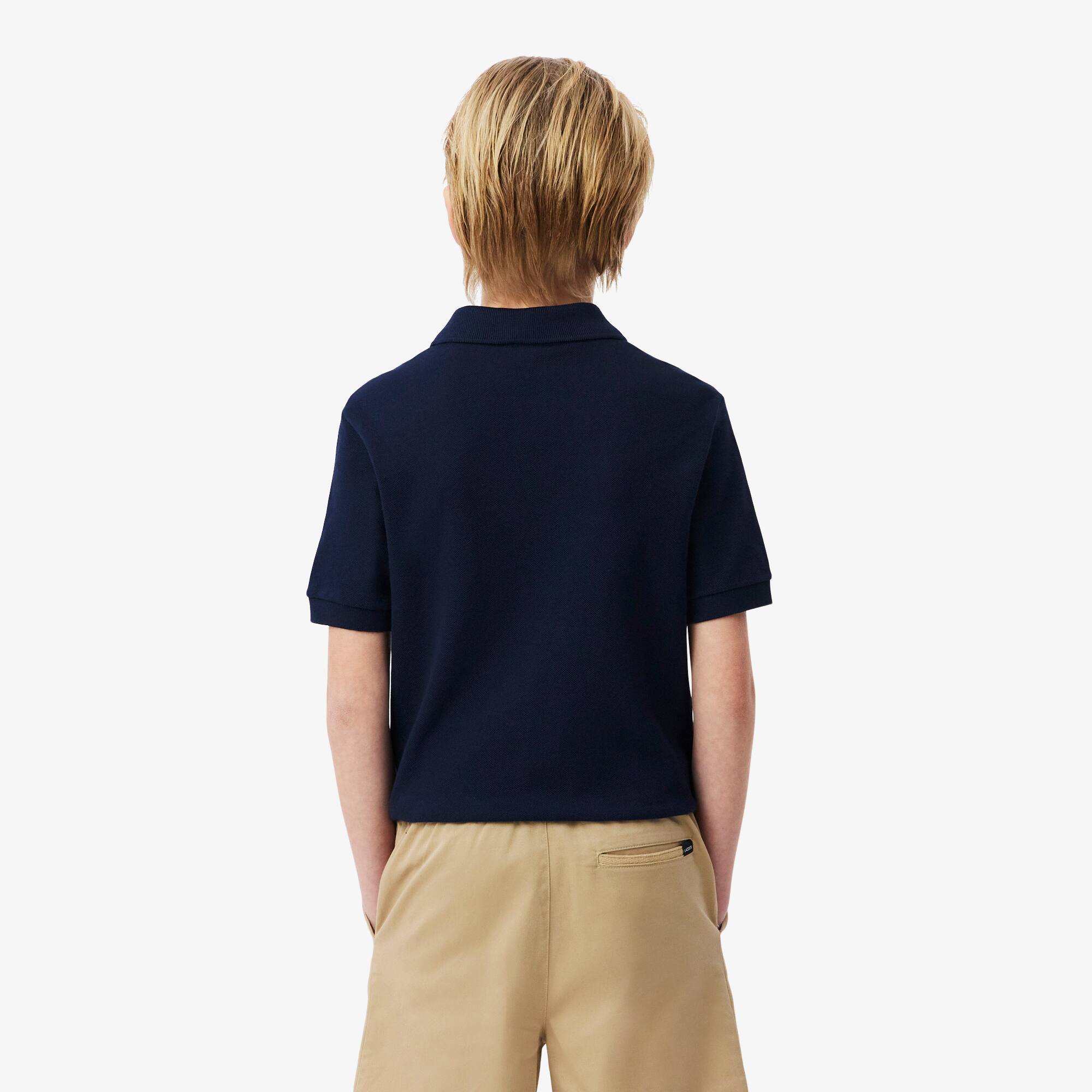 Thumbnail - Lacoste Polohemd aus Petit Piqué - Navy Blau Size 10 - 12A