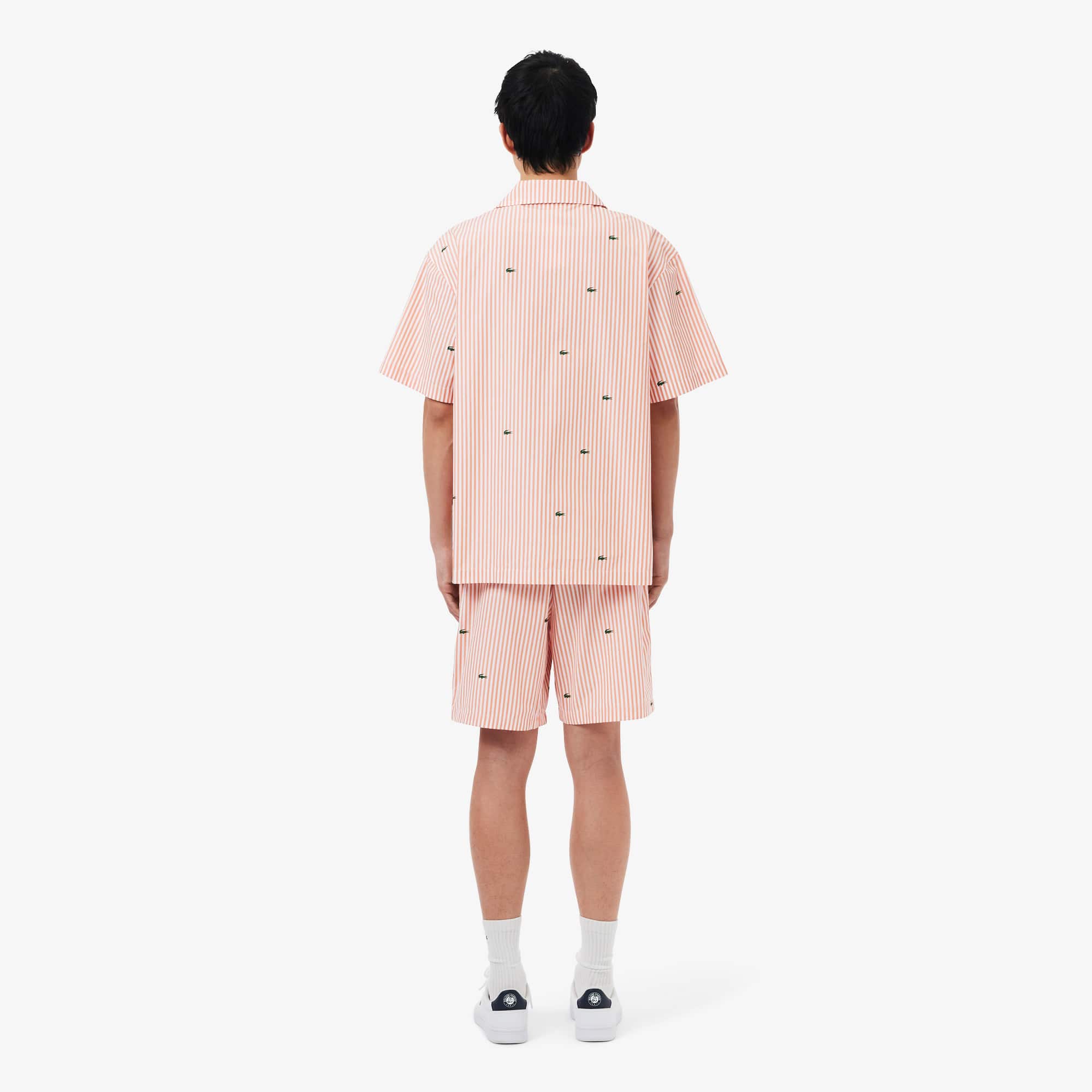 Thumbnail - Lacoste Pyjama-Shorts Roland-Garros Edition - Orange / Blanc Size M